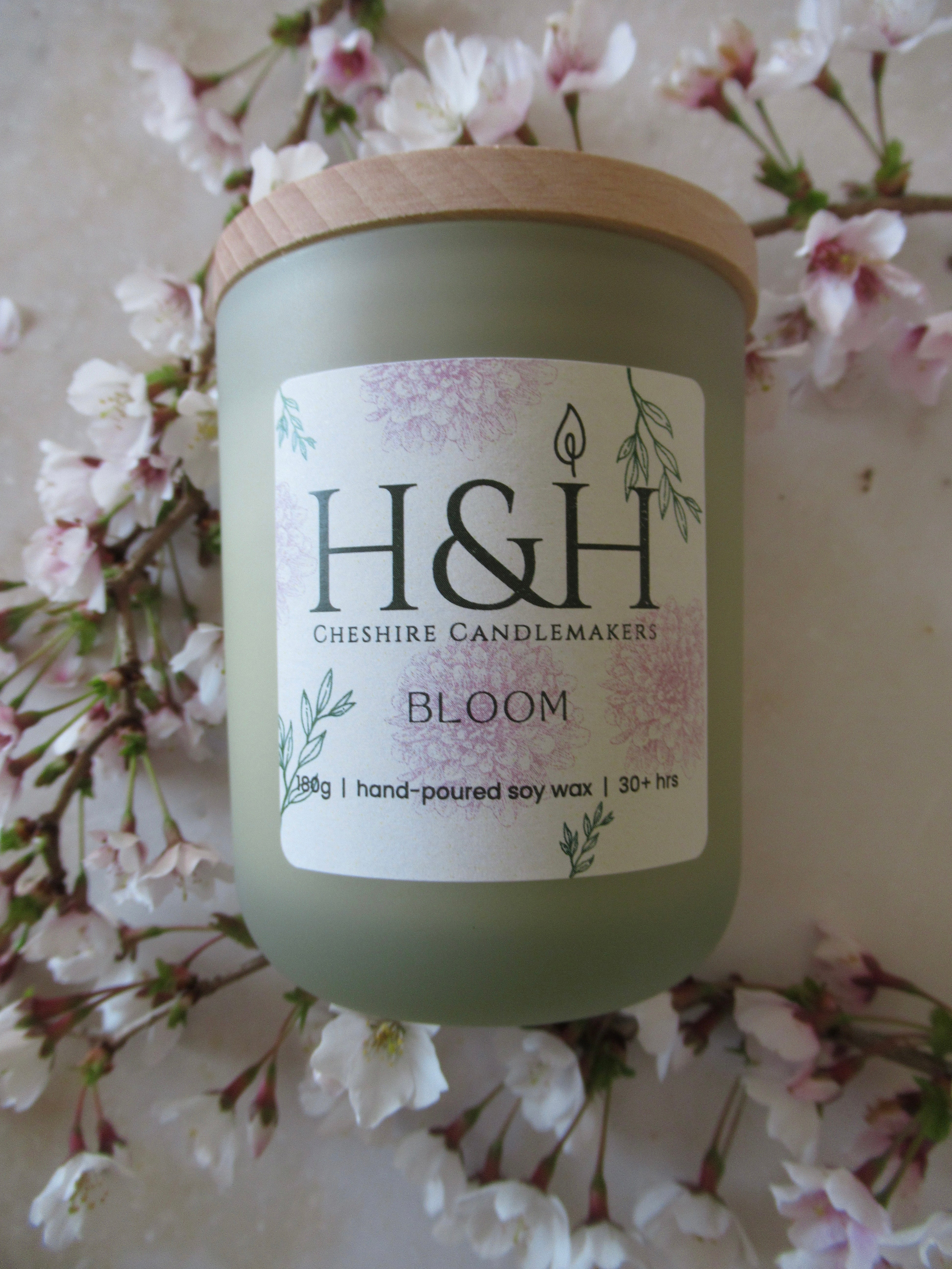 Bloom Candle - Fresh Spring Floral Scent | H&H Cheshire – H & H