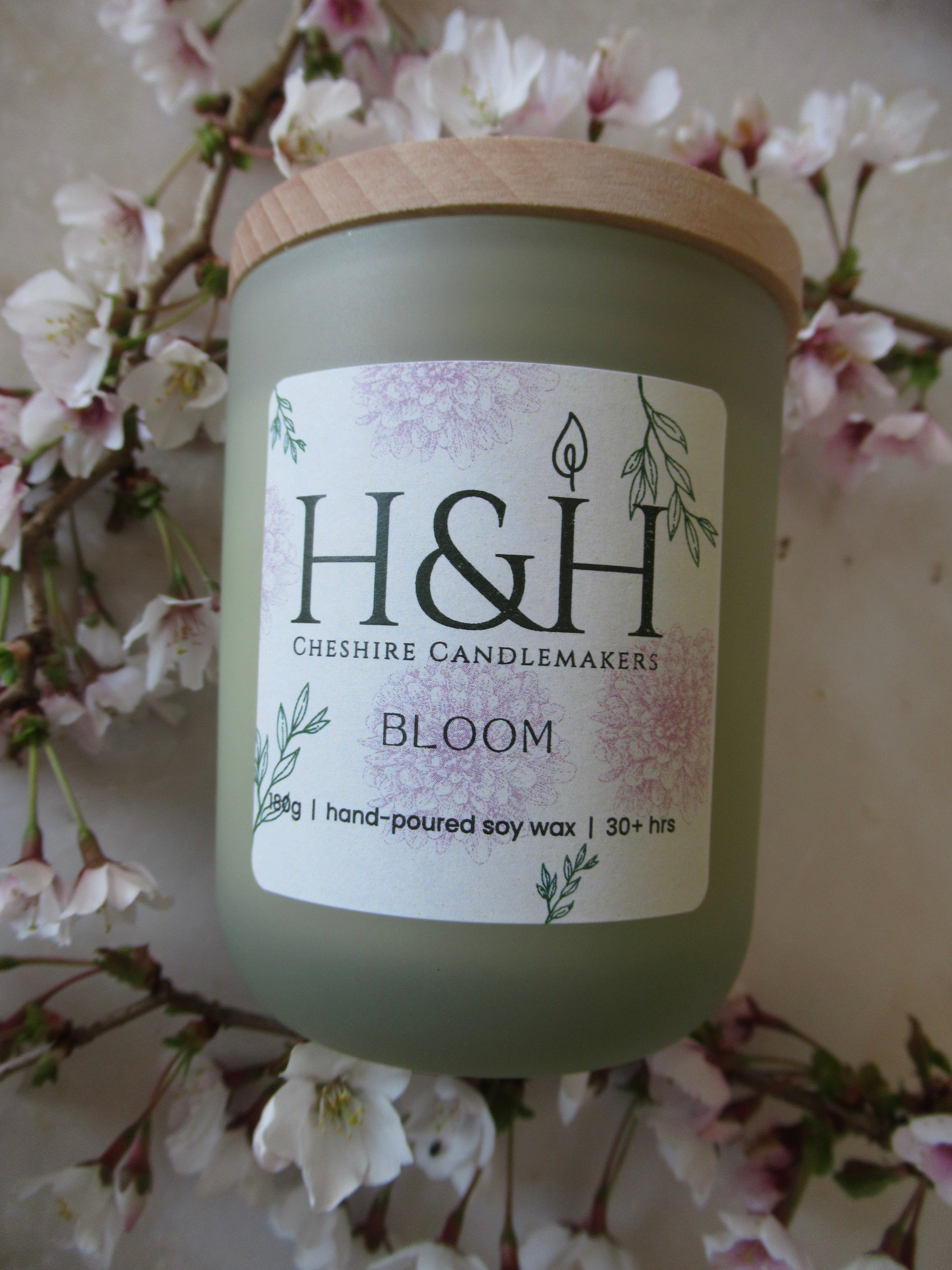 Bloom Candle - Fresh Spring Floral Scent | H&H Cheshire – H & H