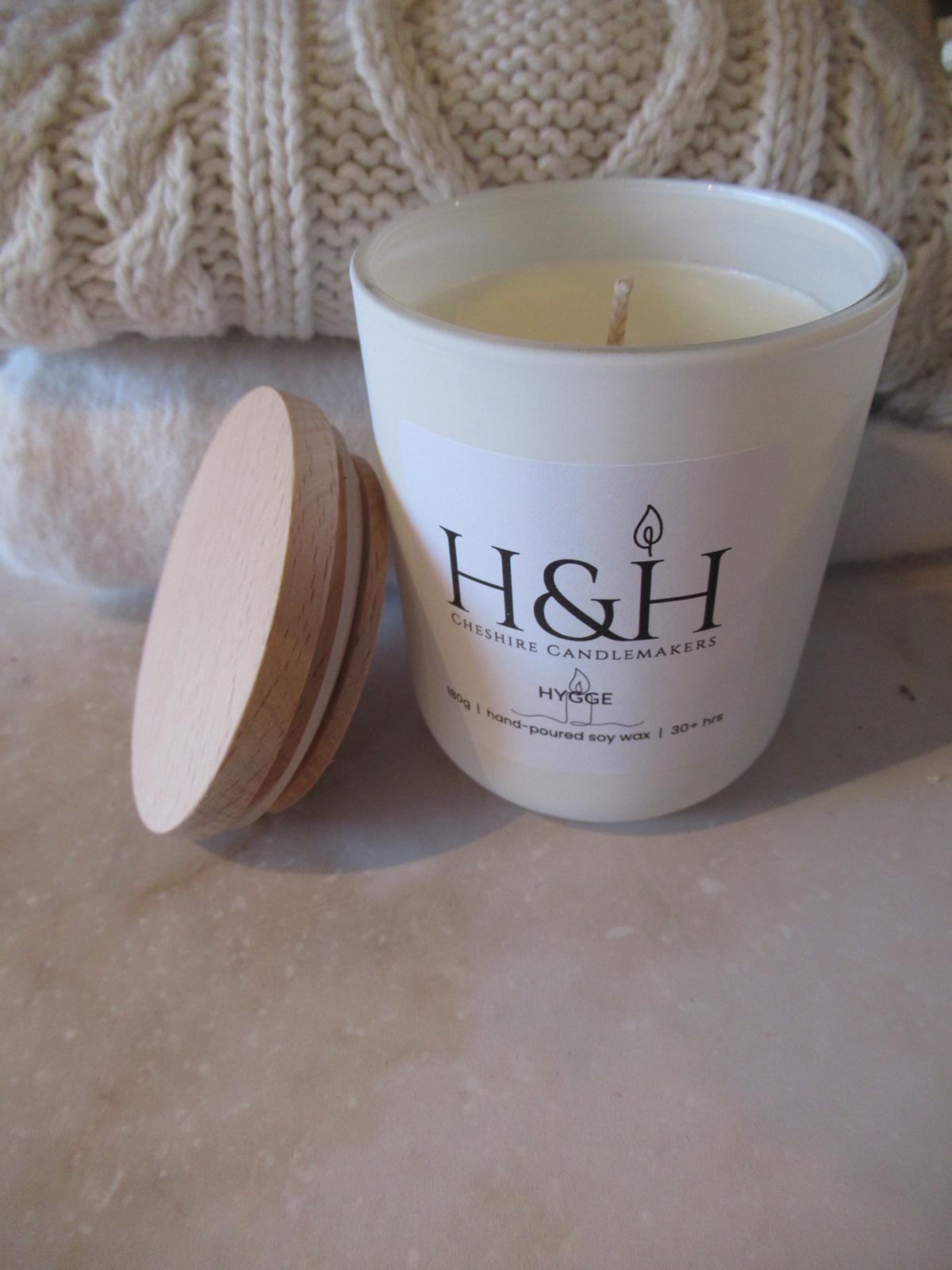 Hygge Candle | Coconut, Vanilla & Ginger Soy Wax Candle – H & H